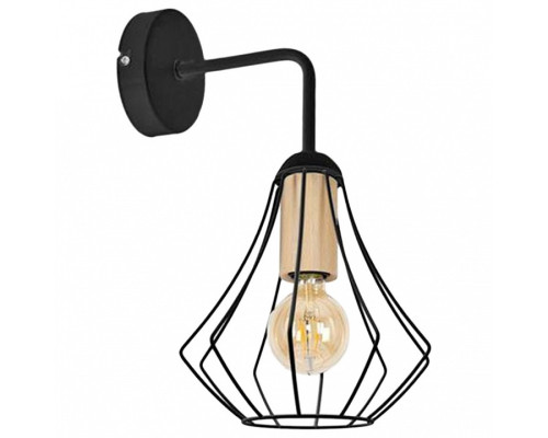 Бра Imex MD.9051 MD.9051-1-W-BK+WOOD Бра Imex MD.9051 MD.9051-1-W-BK+WOOD