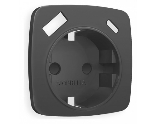 Накладка для розетки с заземлением и со шторками и 2хUSB type A и C Ambrella Volt Quant OP9100 Накладка для розетки с заземлением и со шторками и 2хUSB type A и C Ambrella Volt Quant OP9100