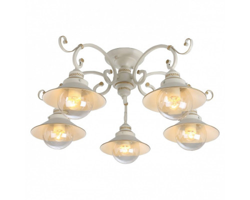 Потолочная люстра Arte Lamp Grazioso A4577PL-5WG Потолочная люстра Arte Lamp Grazioso A4577PL-5WG