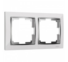 Рамка на 2 поста Werkel Snabb (белый/хром) W0021901