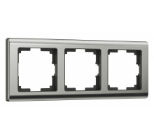 Рамка на 3 поста Werkel Metallic (глянцевый никель) W0031602