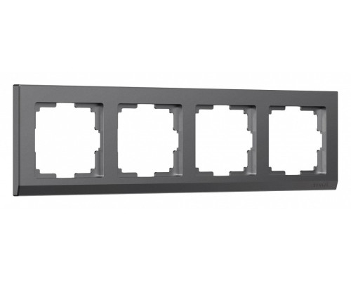 Рамка на 4 поста Werkel Stark (графит матовый) W0041864 Рамка на 4 поста Werkel Stark (графит матовый) W0041864