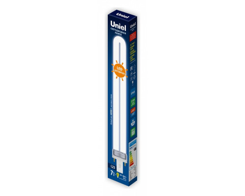 Лампа светодиодная Uniel LED-PL G23 7Вт 4000K UL-00005662 Лампа светодиодная Uniel LED-PL G23 7Вт 4000K UL-00005662