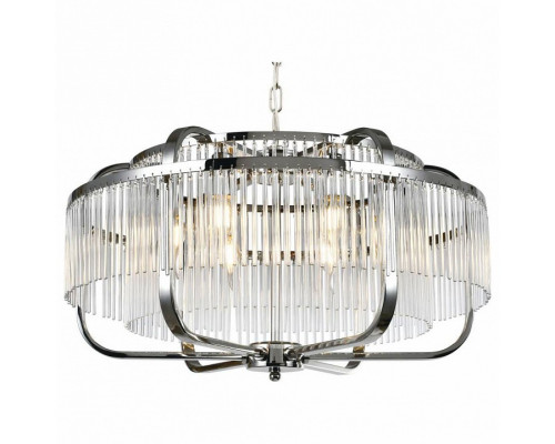 Подвесная люстра iLamp Qeens P9574-6 CR+CL Подвесная люстра iLamp Qeens P9574-6 CR+CL