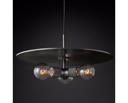 Подвесной светильник Imperiumloft Rh Utilitaire Disk Triple Pendant 40.2340 Подвесной светильник Imperiumloft Rh Utilitaire Disk Triple Pendant 40.2340