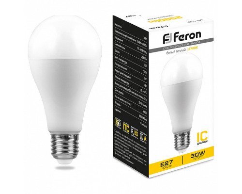 Лампа светодиодная Feron Lb 130 E27 30Вт 2700K 38194 Лампа светодиодная Feron Lb 130 E27 30Вт 2700K 38194