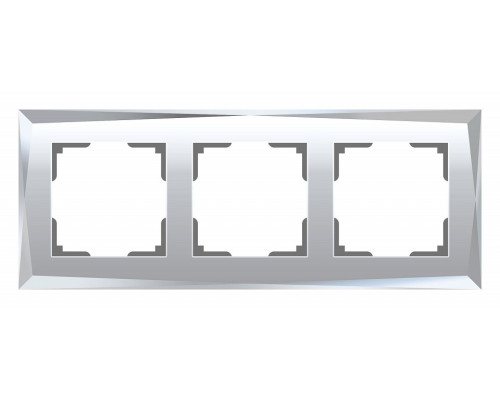 Рамка на 3 поста Werkel Diamant (зеркальный) W0031220 Рамка на 3 поста Werkel Diamant (зеркальный) W0031220