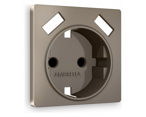 Накладка для розетки с заземлением и со шторками и 2хUSB type A Ambrella Volt Quant AP6390 Накладка для розетки с заземлением и со шторками и 2хUSB type A Ambrella Volt Quant AP6390