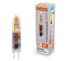 Лампа светодиодная Wolta  G4 3Вт 4000K WSTD-JC-220V3W4KG4-P