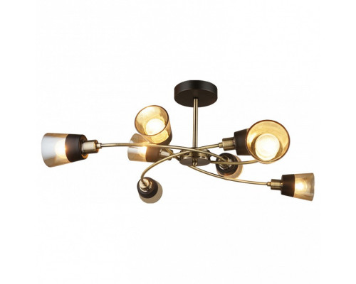 Люстра на штанге Imex MD.4045 MD.4045-8-S AB+BK Люстра на штанге Imex MD.4045 MD.4045-8-S AB+BK