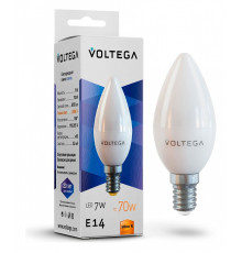 Лампа светодиодная Voltega Candle 7W E14 7Вт 2800K 7048