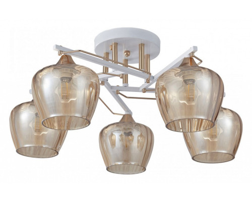 Потолочная люстра Arte Milano AMALFI-329508 329508/5 WH+FG Потолочная люстра Arte Milano AMALFI-329508 329508/5 WH+FG