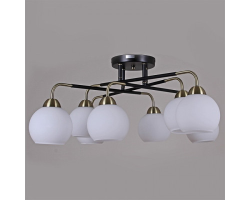 Потолочная люстра ILLUMICO IL0252-8CSQ-79 BK AB Потолочная люстра ILLUMICO IL0252-8CSQ-79 BK AB