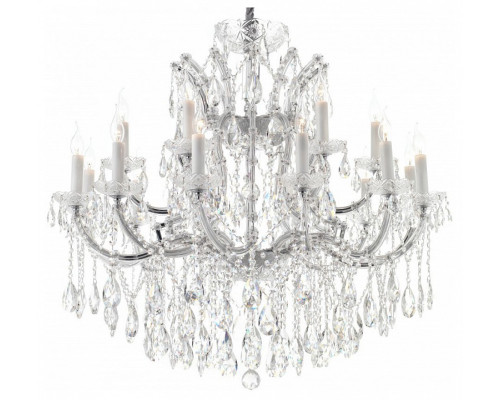 Подвесная люстра iLamp Diamond 6071-18 CR+CL Подвесная люстра iLamp Diamond 6071-18 CR+CL