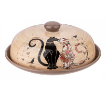 Блюдо с крышкой (23x10 см) Парижские Коты 358-1728