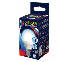 Лампа светодиодная Uniel яркая E14 7Вт 6500K UL-00011018