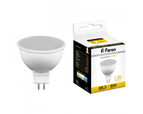 Лампа светодиодная Feron LB-560 GU5.3 9Вт 2700K 25839 Лампа светодиодная Feron LB-560 GU5.3 9Вт 2700K 25839