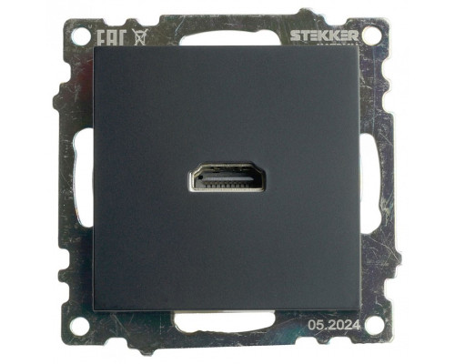 Розетка HDMI без рамки Stekker Катрин 50062 Розетка HDMI без рамки Stekker Катрин 50062