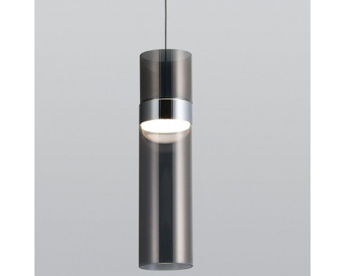 Подвесной светильник Eurosvet Lumen 50244/1 LED хром/дымчатый Подвесной светильник Eurosvet Lumen 50244/1 LED хром/дымчатый