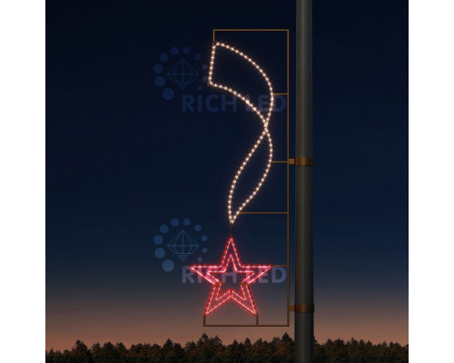 Панно световое День Победы RL-KN-9-6 RL-KN-9-6-R-WW Панно световое День Победы RL-KN-9-6 RL-KN-9-6-R-WW