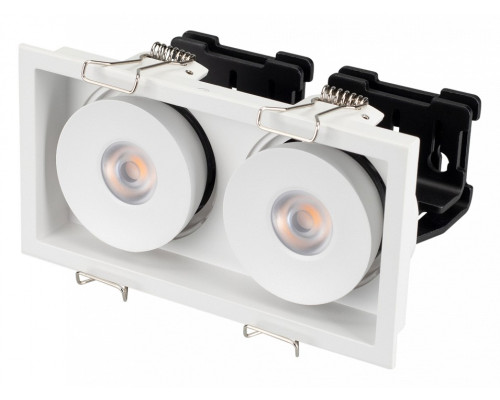 Встраиваемый светильник Arlight CL-SIMPLE-S148x80-2x9W Warm3000 (WH, 45 deg) 026876 Встраиваемый светильник Arlight CL-SIMPLE-S148x80-2x9W Warm3000 (WH, 45 deg) 026876