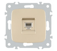 Розетка телефонная RJ-11 без рамки Arte Milano am-205 205.51-1.shampan