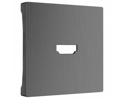 Накладка для розетки HDMI Werkel графит рифленый W1196004 Накладка для розетки HDMI Werkel графит рифленый W1196004