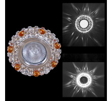 Встраиваемый светильник  00755-9.0-001CN MR16+LED3W CL+TEA