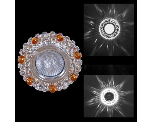 Встраиваемый светильник 00755-9.0-001CN MR16+LED3W CL+TEA Встраиваемый светильник 00755-9.0-001CN MR16+LED3W CL+TEA