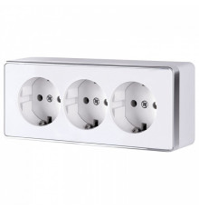 Розетка с заземлением и со шторками Werkel Gallant (белая) W5073101