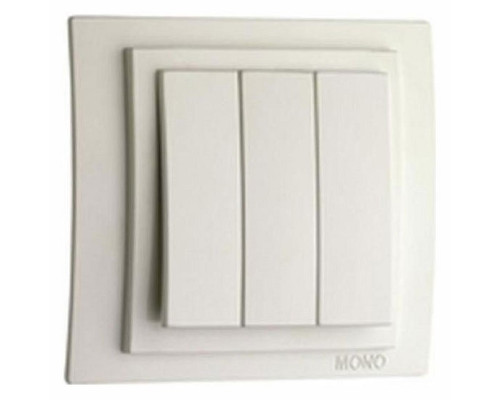 Выключатель трехклавишный без рамки Mono Electric Despina / Larissa 500-000122-114 Выключатель трехклавишный без рамки Mono Electric Despina / Larissa 500-000122-114