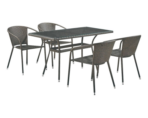 Набор уличный T286A/Y137C-W53 Brown 4Pcs Набор уличный T286A/Y137C-W53 Brown 4Pcs