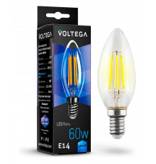 Лампа светодиодная Voltega Candle 6W E14 6Вт 4000K 7020