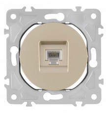 Розетка Ethernet RJ-45 без рамки Arte Milano am-202 202.45-1.shampan