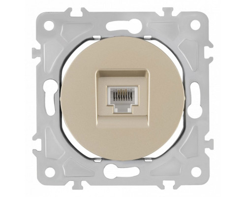 Розетка Ethernet RJ-45 без рамки Arte Milano am-202 202.45-1.shampan Розетка Ethernet RJ-45 без рамки Arte Milano am-202 202.45-1.shampan