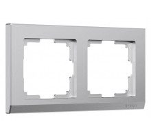 Рамка на 2 поста Werkel Stark (серебряный матовый) W0021865