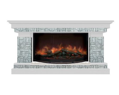 Комплект из электрокамина напольного и портала (143x45x80 см) Брайтон Старый Город Rondo 86 БР000030 Комплект из электрокамина напольного и портала (143x45x80 см) Брайтон Старый Город Rondo 86 БР000030