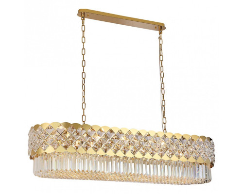 Подвесная люстра Newport ASHLEY 8300/120 oval gold polished