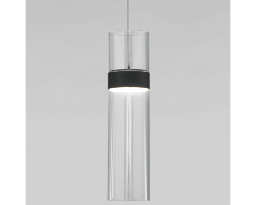 Подвесной светильник Eurosvet Lumen 50244/1 LED черный/прозрачный Подвесной светильник Eurosvet Lumen 50244/1 LED черный/прозрачный