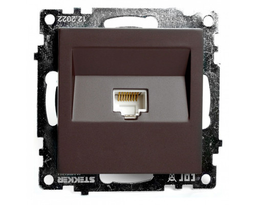Розетка Ethernet RJ-45 без рамки Stekker Катрин 49023 Розетка Ethernet RJ-45 без рамки Stekker Катрин 49023