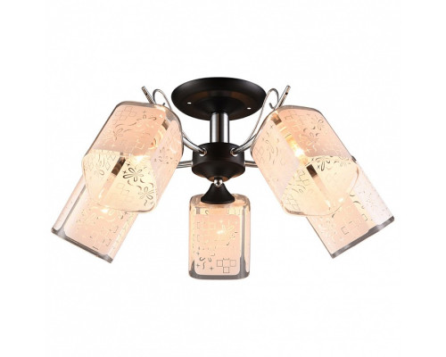 Потолочная люстра Imex 1087 MD.1087-5-S BK+CH Потолочная люстра Imex 1087 MD.1087-5-S BK+CH