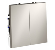 Выключатель двухклавишный без рамки Voltum S70 VLS020103