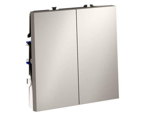 Выключатель двухклавишный без рамки Voltum S70 VLS020103 Выключатель двухклавишный без рамки Voltum S70 VLS020103