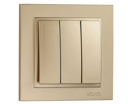 Выключатель трехклавишный Mono Electric Despina 102-222222-114 Выключатель трехклавишный Mono Electric Despina 102-222222-114