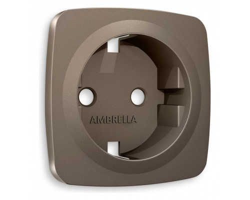 Накладка для розетки с заземлением Ambrella Volt Quant OP6360 Накладка для розетки с заземлением Ambrella Volt Quant OP6360