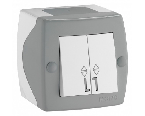 Выключатель проходной двухклавишный Mono Electric Octans IP20 104-020001-111 Выключатель проходной двухклавишный Mono Electric Octans IP20 104-020001-111