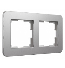 Рамка на 2 поста Werkel Platinum (алюминий) W0022606