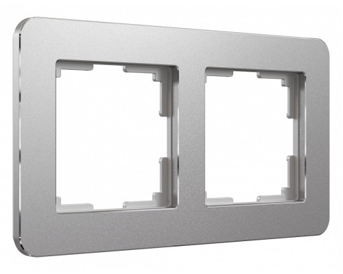 Рамка на 2 поста Werkel Platinum (алюминий) W0022606 Рамка на 2 поста Werkel Platinum (алюминий) W0022606