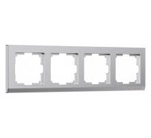 Рамка на 4 поста Werkel Stark (серебряный матовый) W0041865