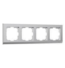Рамка на 4 поста Werkel Stark (серебряный матовый) W0041865